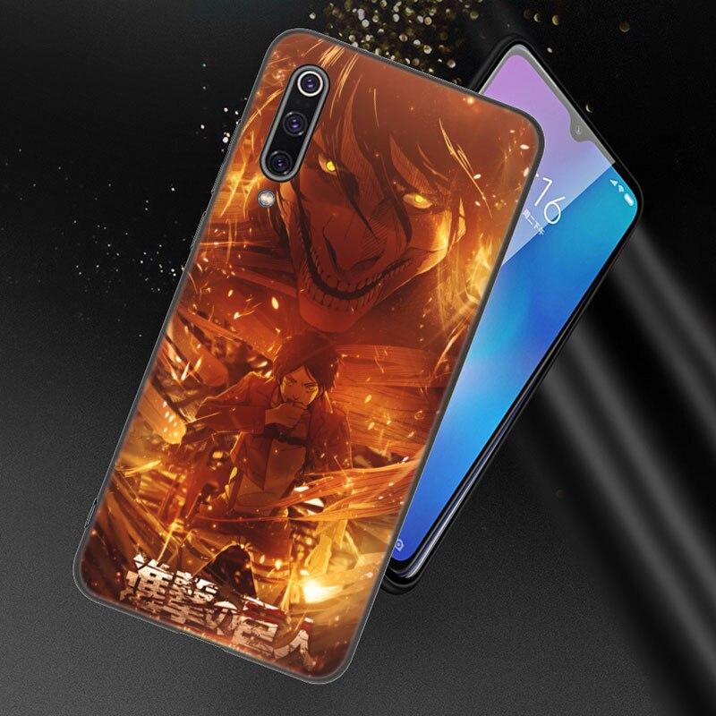Чехол для телефона с аниме «Атака Титанов» для Xiaomi Redmi 7 7A 8A 9i 9A 9C 10 10A 10C K20 Note 5 6 Mi 8 9 9T Pro A2 Lite A3 6X Mix 3