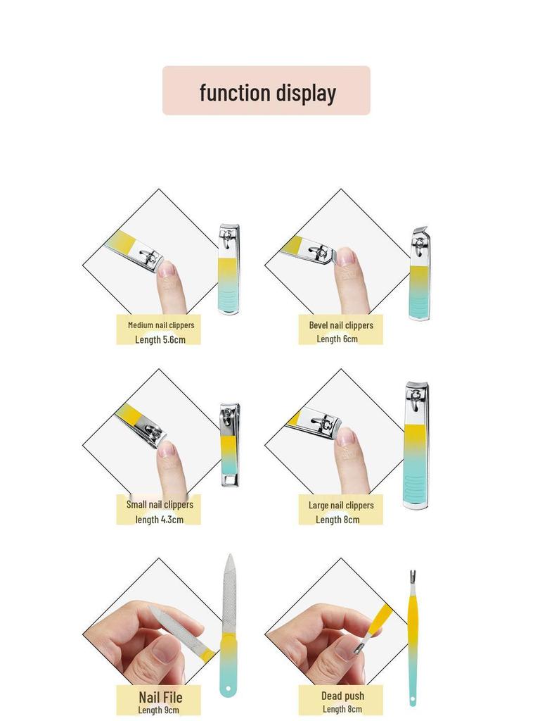 18-Piece Nail Care Set: Clippers, Eagle Beak Pliers, and Pedicure Knife
