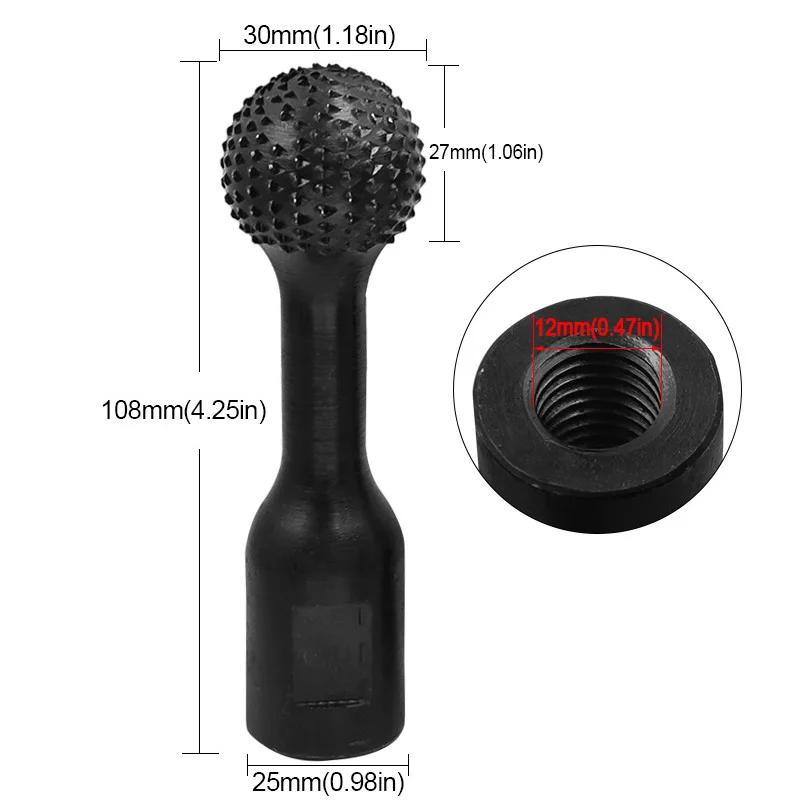 Ротационный рашпиль угловая шлифовальная машина напильник для шлифовки дерева резьба по дереву диаметр головки 20/25/30 мм сферическое вращающееся шариковое полировальное сверло