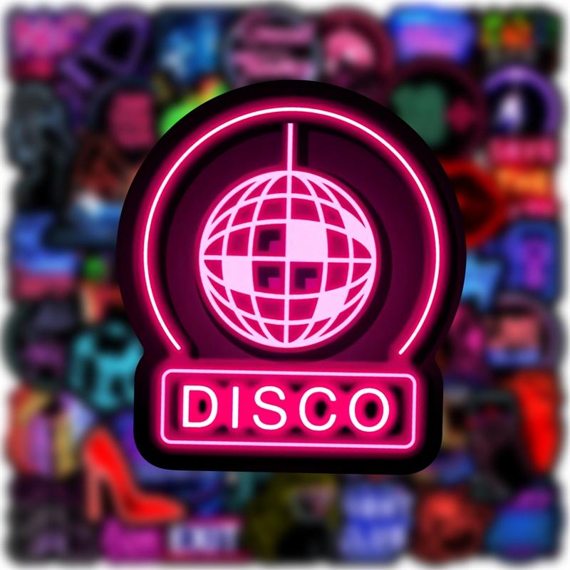 10/30/50PCS Crazy Neon PVC Sticky Sticker Aesthetic DIY Korean Stationery Decoration Scrapbooking School Supplies for Kids