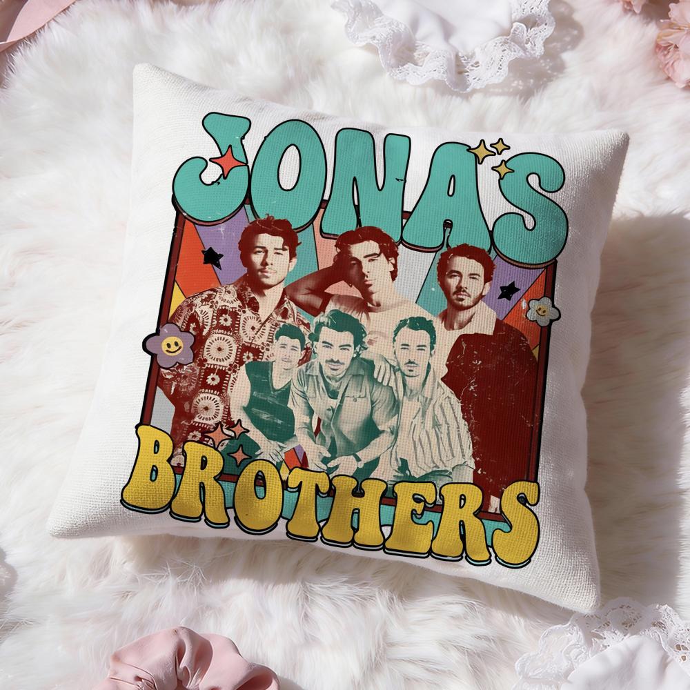 Наволочка J-Jonas Brothers Премиум Комфорт Двусторонняя Подушка - Дизайн Два в Одном для Любой Комнаты и Салона Автомобиля