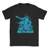 Metal Gear Solid 1 СИНЯЯ Версия Мужские Футболки Потрясающие Футболки Короткий Рукав Круглый Вырез Хлопок Графический Принт Топы