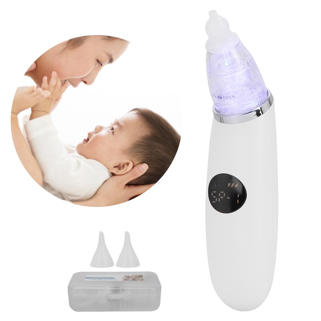 3 Gears Baby Nasal Aspirator LCD Screen Electric Nose Sucker Remover for Kids Toddlers