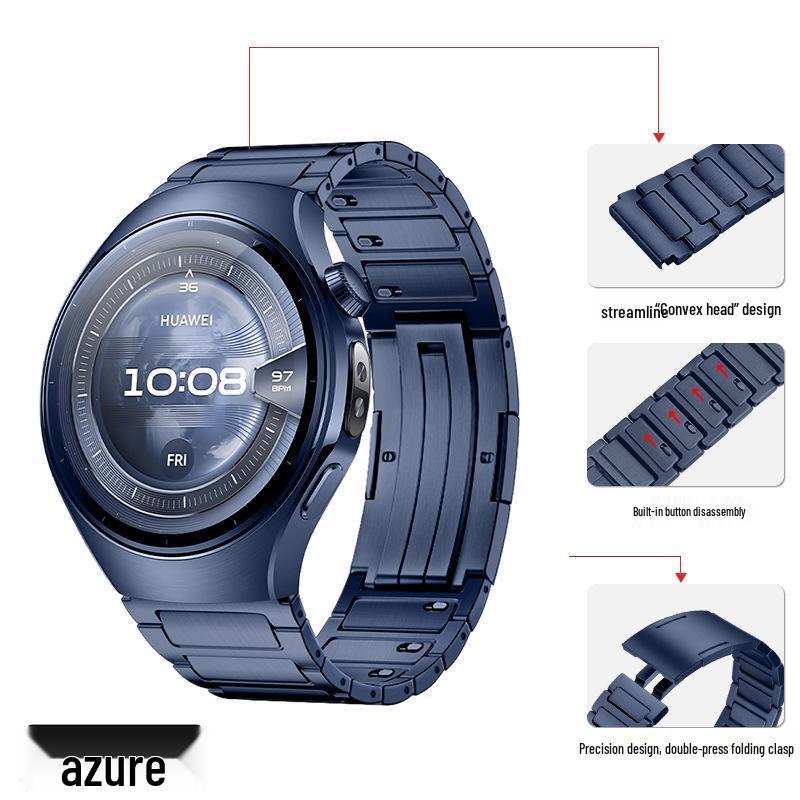 Металлический ремешок H-Link из титана для смарт-часов Huawei Watch 5 Slim GT5/4 Pro