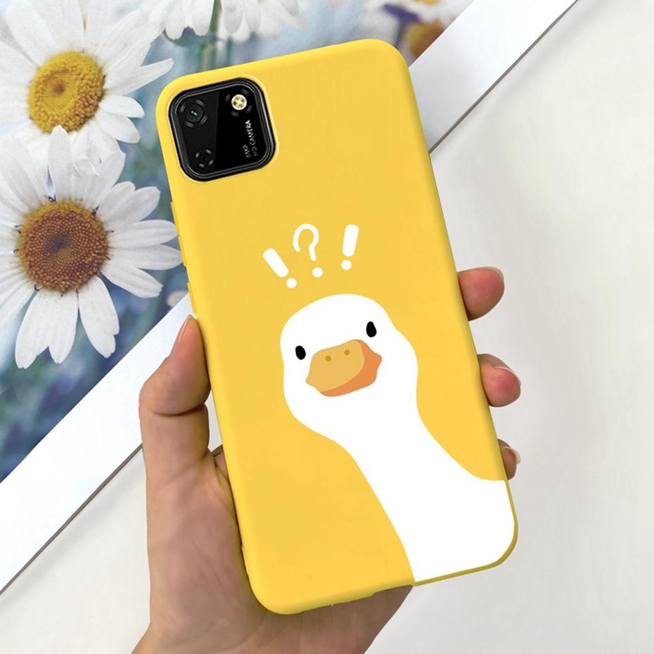 Case For Huawei Y5p Cute Animal Cartoon Candy Color Soft Silicone TPU Phone Bumper For Huawei Y5P 2020 Y 5P DRA-LX9 Back Cover