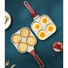 Egg Pan Omelette Pan, 4-Cup Nonstick Egg Frying Pan, Pancake Pan, Healthy Granite Egg Cooker Pan Egg Skillet For Breakfast