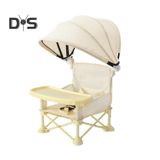 Портативный детский стульчик для кормления, складной стульчик для кемпинга, обеденное сиденье, регулируемый ремень безопасности, многофункциональное сиденье-бустер со съемным подносом и