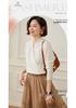 Elegant Slim-Fit Cross V-Neck Cashmere Knit Sweater - Women's Autumn Solid Color Pullover