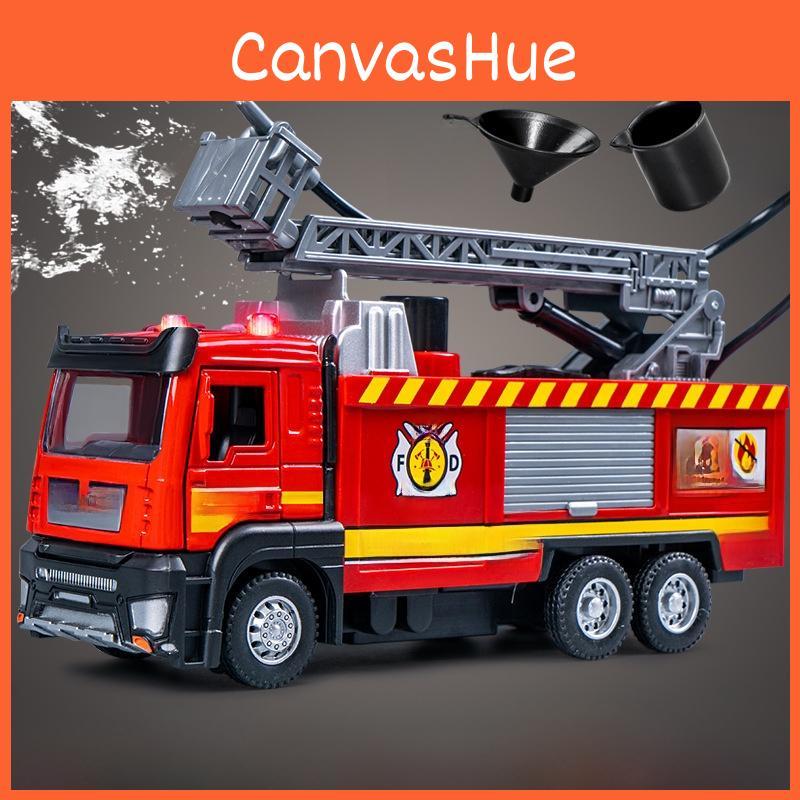 Игрушечная пожарная машина с водяным распылителем и инерционным приводом для развивающей игры детей