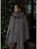 INS Spring Women's Elegant Knit Coat with Scarf