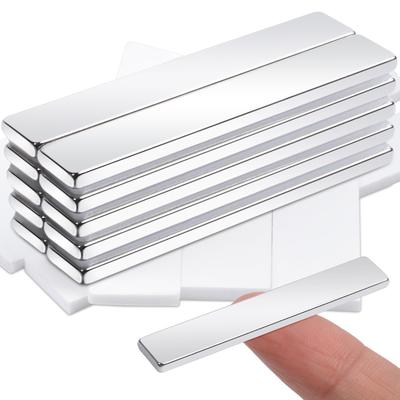 BOCHUANG Сильный неодимовый магнитный брусок Лента Магнитная лента 60x10x3мм Идеально подходит для DIY и домашнего использования Двусторонняя Поделки, Белые доски, Холодильники, Школы,