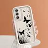 Soft Silicone Square Ladder Printing Pattern Phone Casing Full Cover Camera Shockproof Protection Rubber Case for Samsung