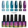 Набор гель-лаков PHOENIXY 8 мл, 4/6 шт., полуперманентные гибридные лаки с УФ-замачиванием для маникюра, базовое верхнее покрытие