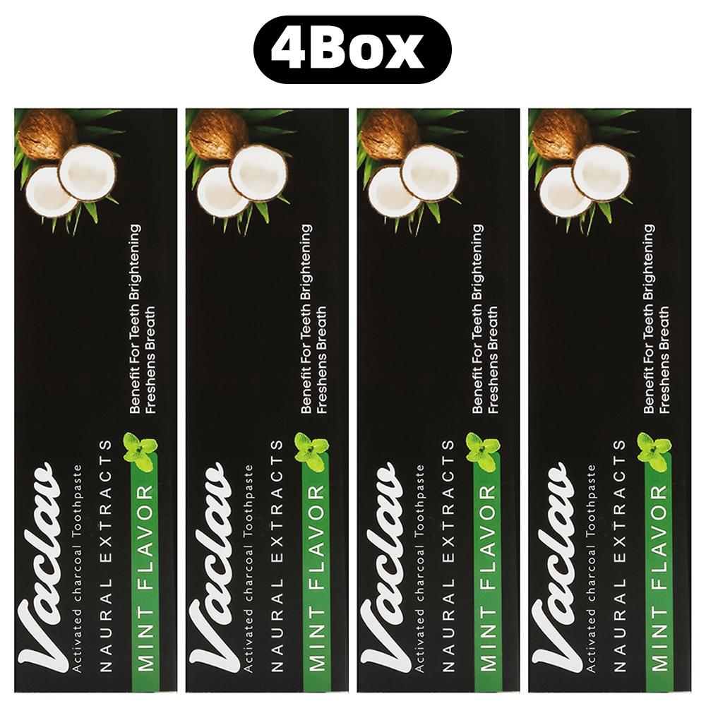 Teeth Whitening Activated Charcoal Mint Flavor Toothpaste Natural Toothpaste, Removes Plaque, No Artificial Colors