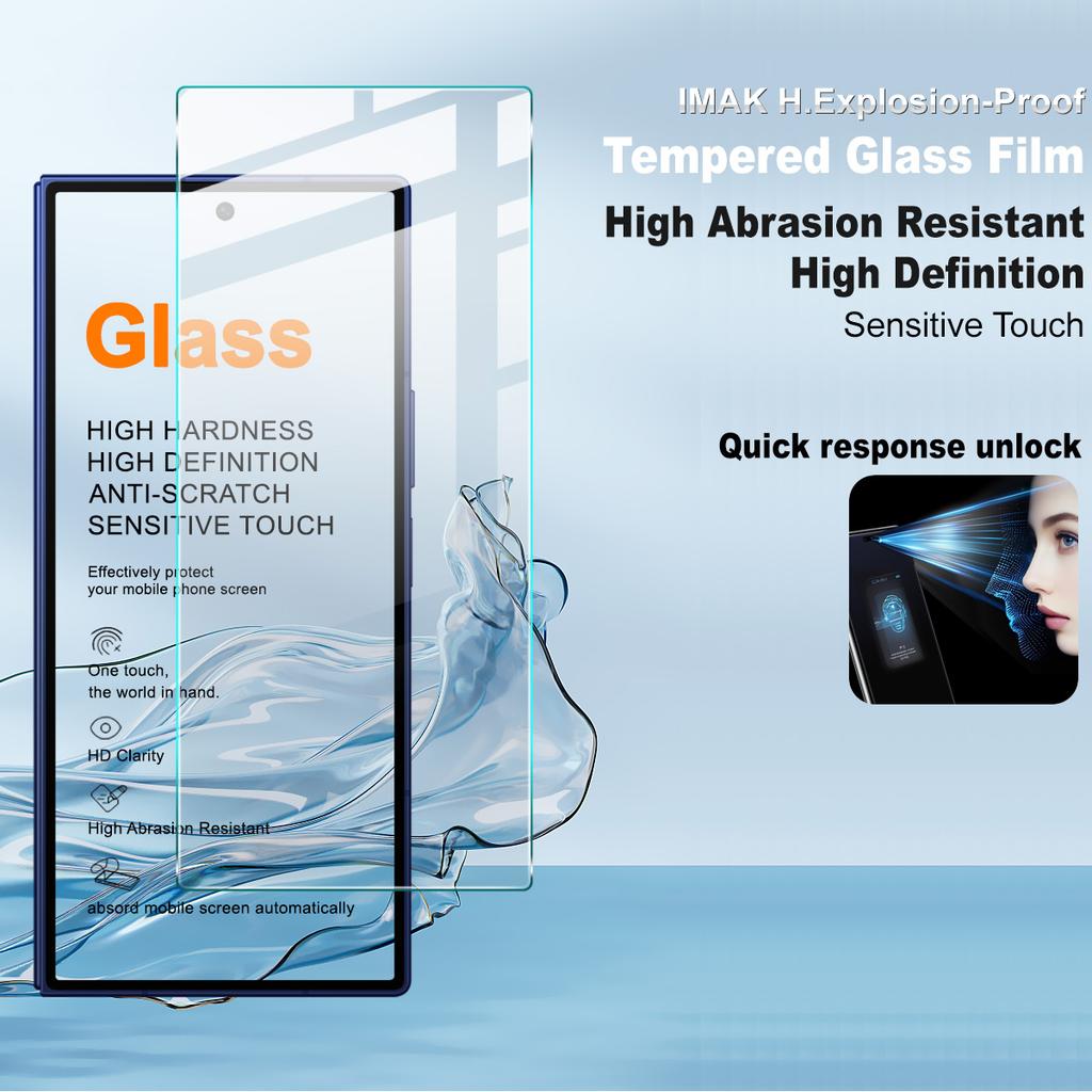 Для Samsung Galaxy Z Fold8 Ultra 5G Fold 8 Закаленное Стекло IMAK H Пленка Защитная для Экрана Поддержка Отпечатка Пальца