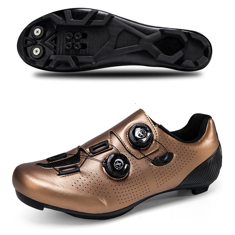 New Road Bike Lock Shoes Hard-soled Bicycle Shoes Set Breathable Unlocked Cycling Shoes Men's Mountain Cycling Shoes