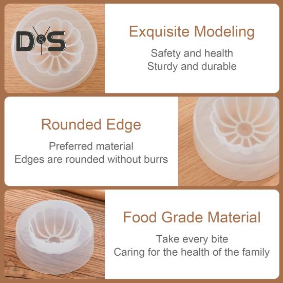 Легкая форма для изготовления булочек, гладкие края, практичная форма для приготовления паровых булочек для кондитерских изделий, пирогов, клецок