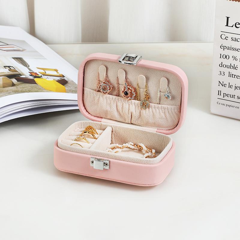 В шкатулке для украшений Macaron для путешествий, портативный органайзер для колец, сережек, ожерелий