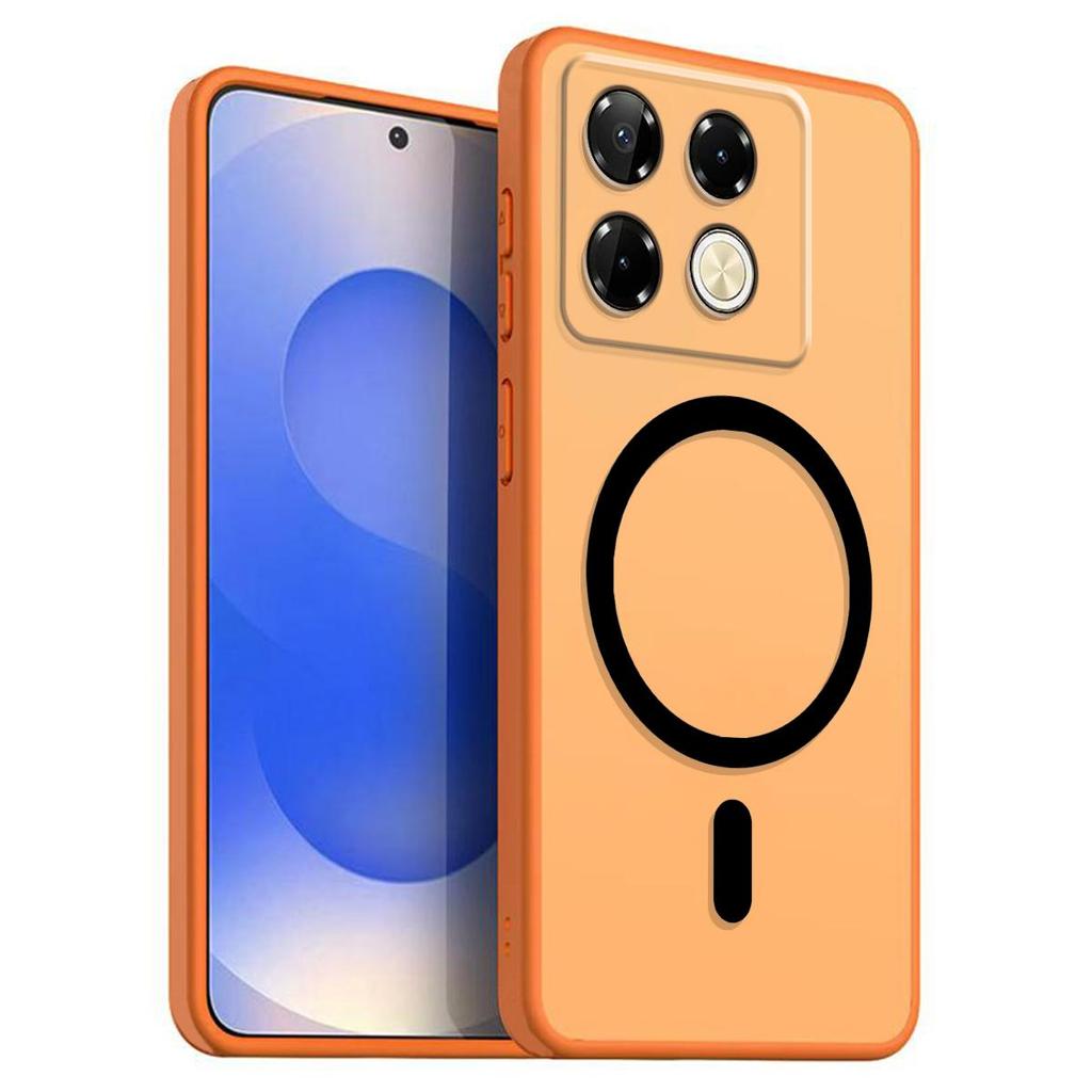 Магнитный железный кольцевой чехол для телефона для infinix NOTE 40 Pro+ 5G, 40 Pro 5G 4G, матовый мягкий ТПУ, противоударный чехол
