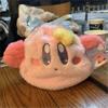 Japanese Kirby Plush Drawstring Pouch - Cute, Pink Cartoon Storage Bag for Girls