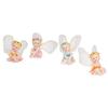 4Pcs Flower Fairies Figurines Garden Home Ornament Fairy Figures Resin Craft Bonsai Decoration