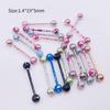 10 Multi-Color Stainless Steel Nose Rings & CBR Lip & Eyebrow Studs, C-Shaped Ear Bone Piercing Jewelry