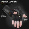 Кожаные мотоциклетные перчатки с половиной пальца, мужские мотоциклетные перчатки без пальцев для езды на велосипеде, альпинизма, пешего туризма, охоты, MTB, езды