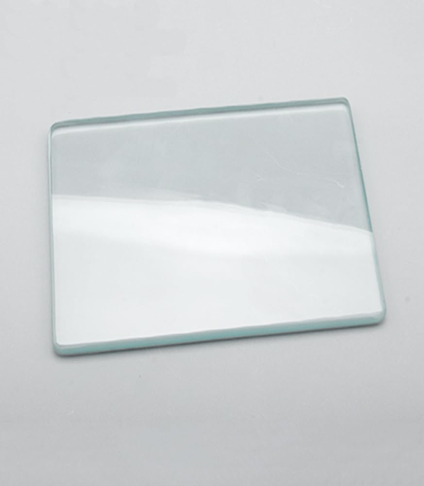 PrimeBlis Thick Glass 8mm for Leather Leather Polishing Glass for Skiving Glass for Tanned Backside DIY Projects Plate, Polished, Thick, Crafting,