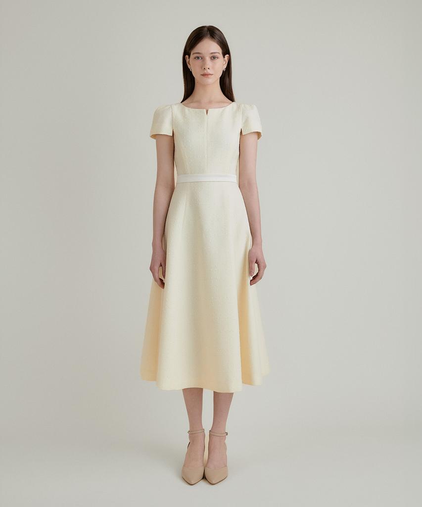 TOWAV Lov Belted Dress_Vanilla