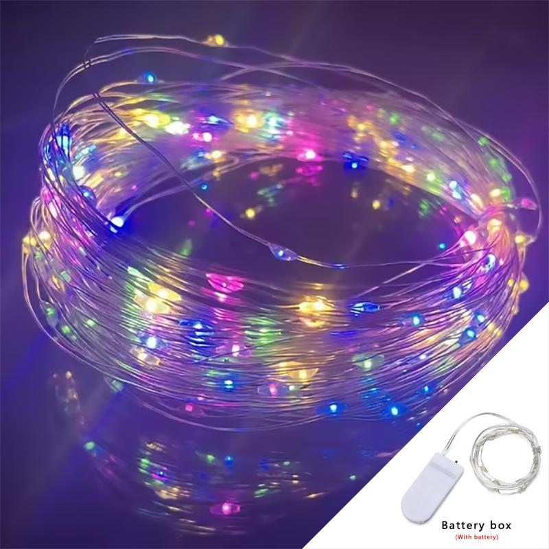 Solar Lights String LED Coppwer Wire Fairy Outdoor Garden Solar Lamps Patio Camping Garden Party Christmas Tree Decoration Lamps