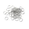 50 Pcs Staple Book Binder 20Mm Outer Diameter Loose Leaf Ring Keychain
