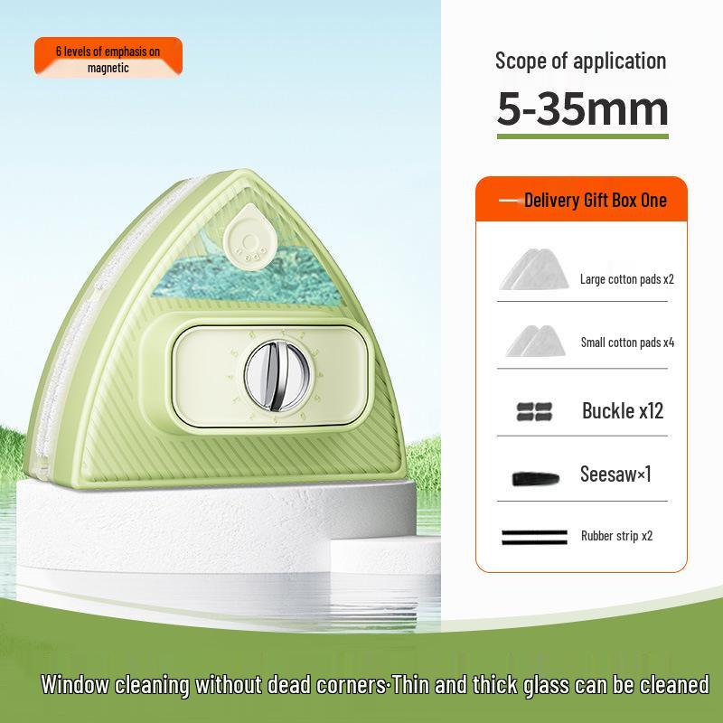 New Double-Sided Magnetic Window Cleaner - Thickened, Multi-Functional Glass Cleaning Tool for High-Rise Homes