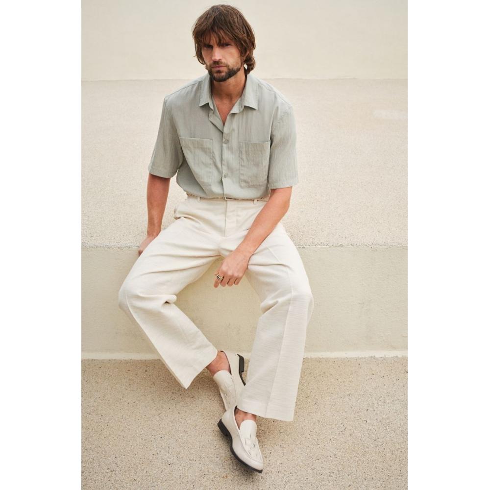 H M Utility sHirt Regular Fit Beige