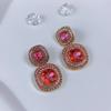 Elegant Rhinestone-Czech Diamond Vintage Earrings for Women