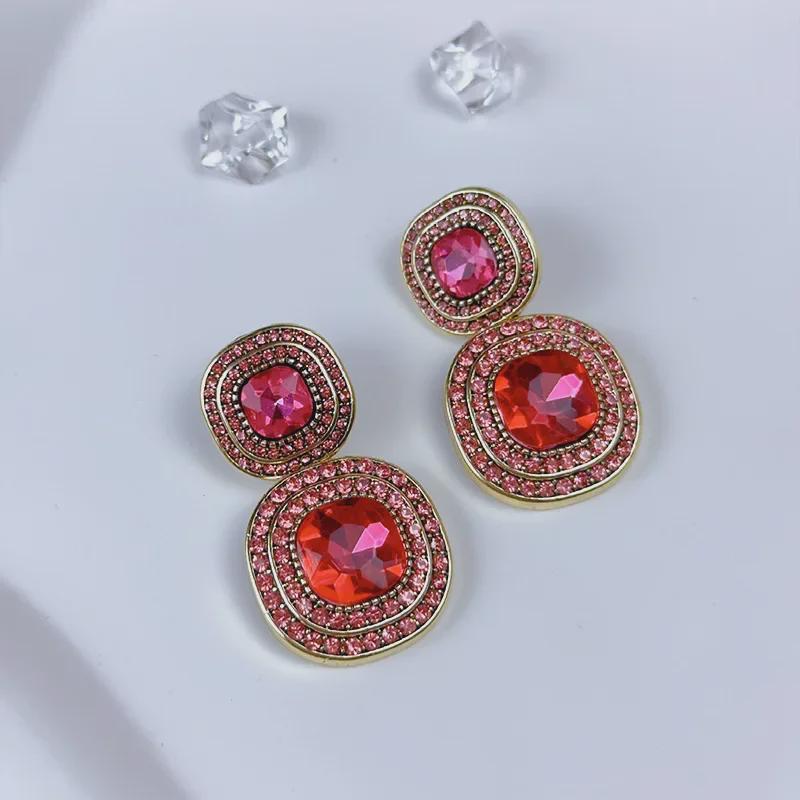 Elegant Rhinestone-Czech Diamond Vintage Earrings for Women