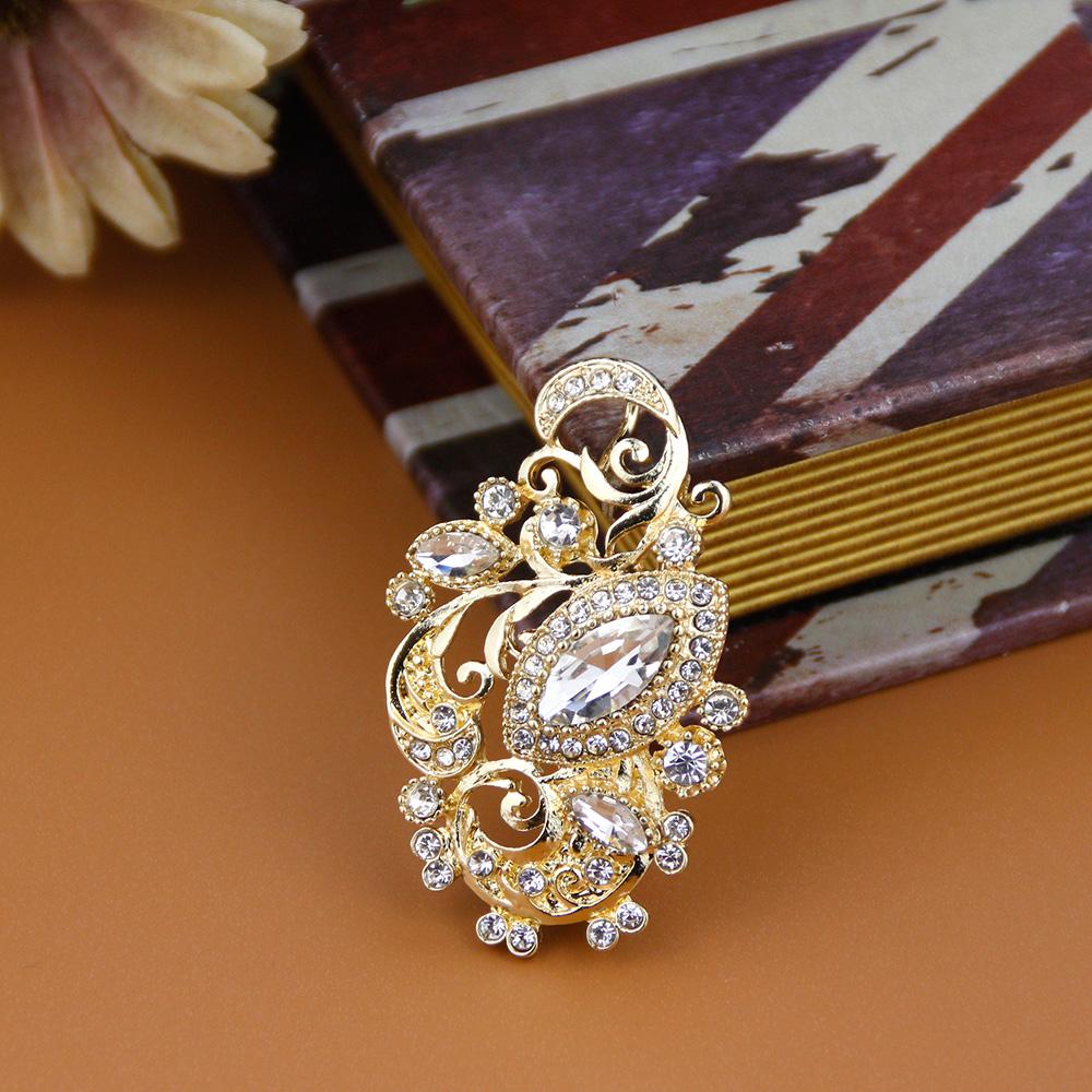 Хрустальные броши для женщин, шарф, кафтан, свадебные украшения, марокканская арабская этническая бижутерия, брошь-цветок в Дубае