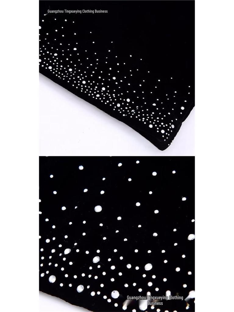 Элегантная мини-юбка из бархата с высокой талией в европейском и американском стиле для женщин - Коллекция Осень/Зима 2026