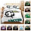 Stylish Football Printing Duvet Cover Kids Bedding Set Duvet Cover Sets 120g Polyester Home Bedclothes Microfiber Washable