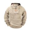 Men Pullover Hoodie Quarter Zip Sweatshirt with Pockets Athletic Casual Hooded Sweatshirt for Sports Daily Errands Street Wear