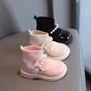 Kids Girls Big Head Leather Shoes Students Performance Shoes Wool Elastic Mouth Shoes