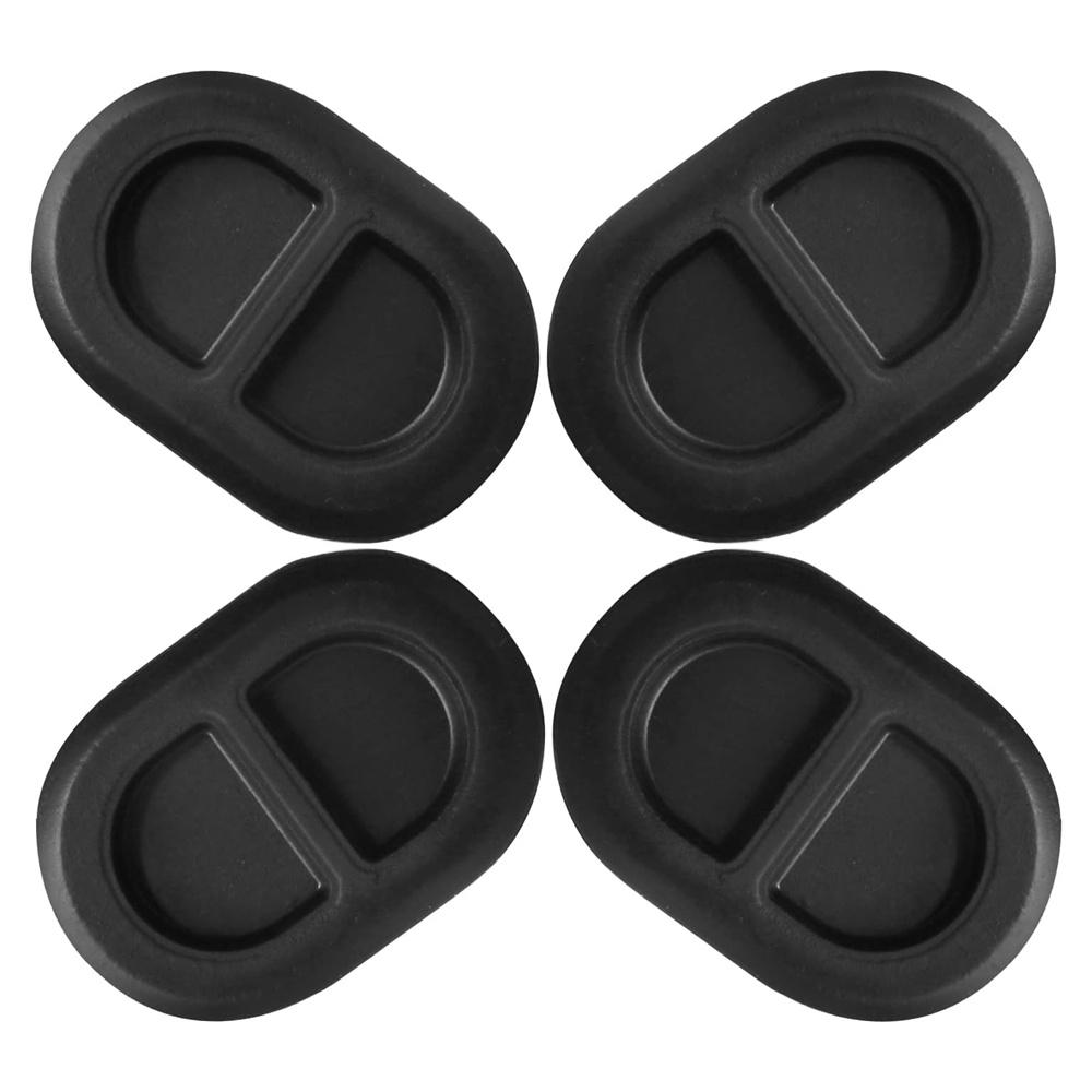 4 Pcs Floor Pan Drain Plugs Rubber Oval Plugs For Jeep Wrangler JK JL 2014-2023