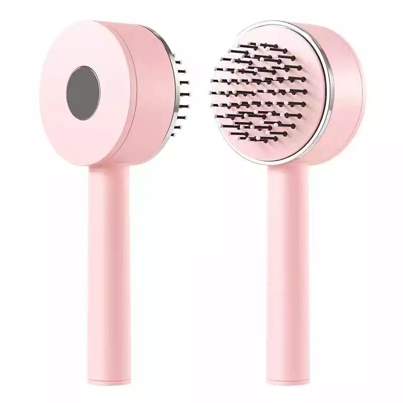 New Self Cleaning 3D Air Cushion Massager Hair Brush Airbag Massage Comb Brush Electroplated Detangling Anti Static Hairbrush