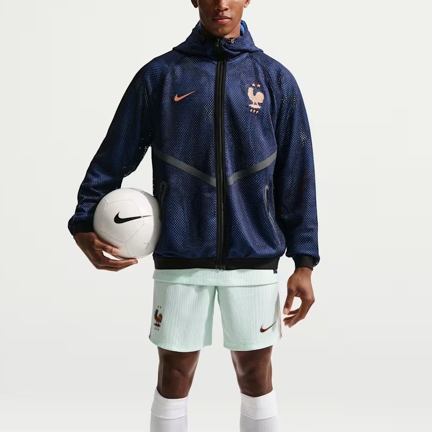 Nike Мужская куртка FFF Dri-Fit для гимна перед футбольным матчем 'Blackend Blue Metallic Copper' IH1763-498