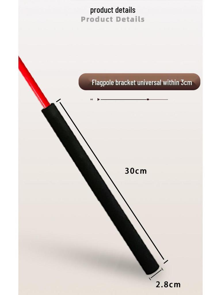 Universal Off-Road Flagpole for Desert and Sand Surfing Vehicles - Compatible with Wrangler and Pickup Trucks