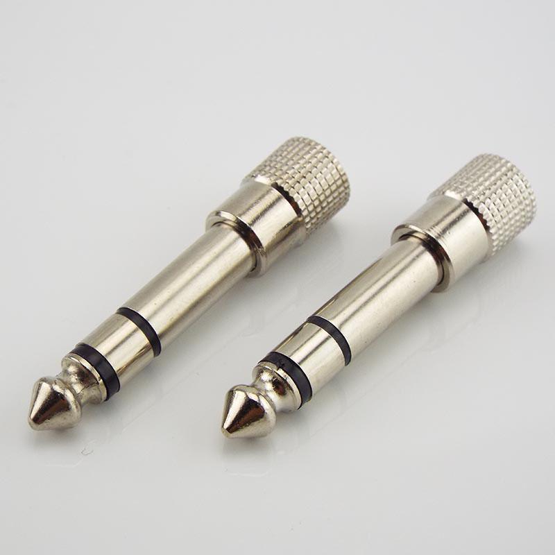 6,5 мм 6,35 мм 1/4" штекер на 3,5 мм 1/8" гнездо стерео разъем наушники динамик аудио адаптер для фортепиано микрофон