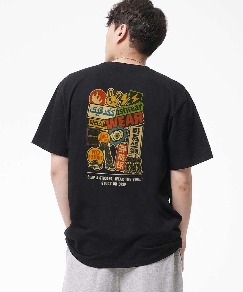 ARTISTWEAR [Atw] Stuck-On-Drip Short Sleeve T-Shirt