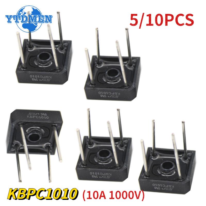 5PCS Diode KBPC1010 Bridge Rectifier 10A 1000V Electronic Component Bridge Rectifiers Set