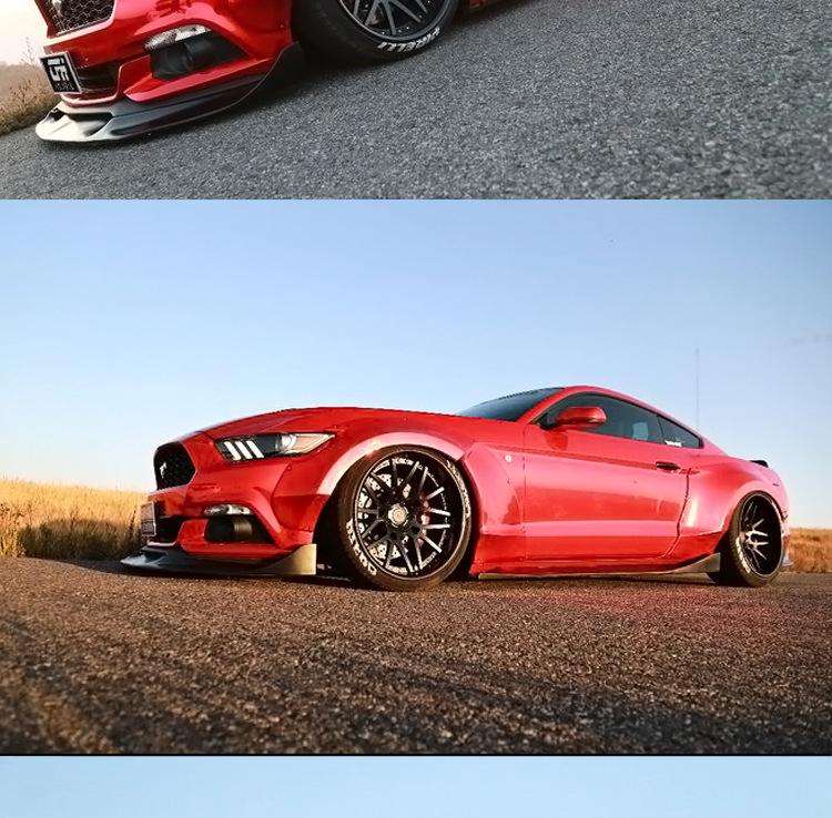 Rear Wing and Fender Flares Kit for 15-17 Ford Mustang Wide Body