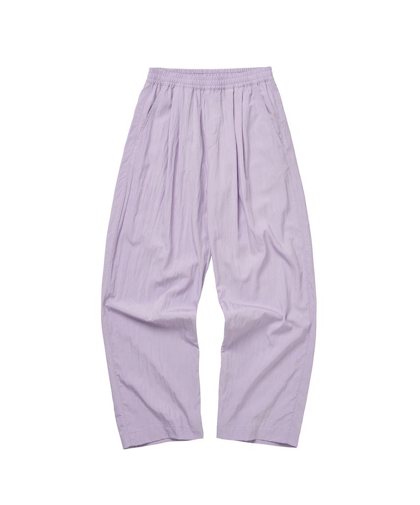 COTTON BELL Elastic Waist Relax Pants - Light Purple