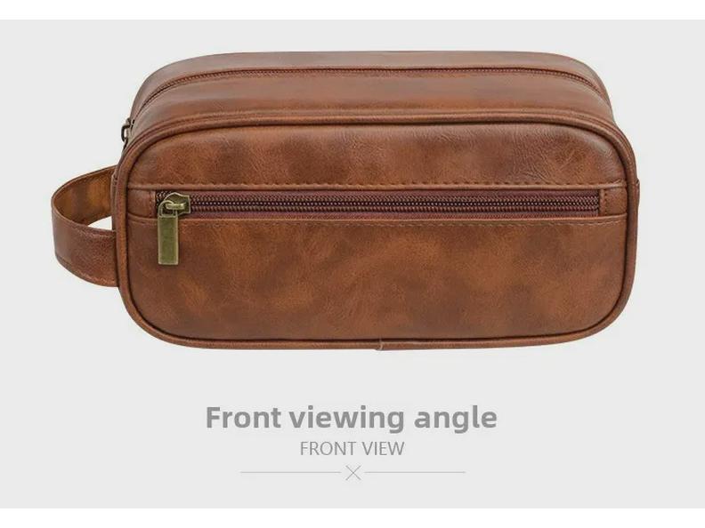 Мужская дорожная косметичка и туалетные принадлежности из искусственной кожи